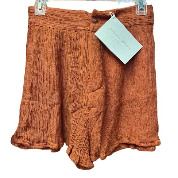 NWT Savannah Morrow The Label Vea Blouse and Verita Shorts in Papaya Size XS - Picture 11 of 13